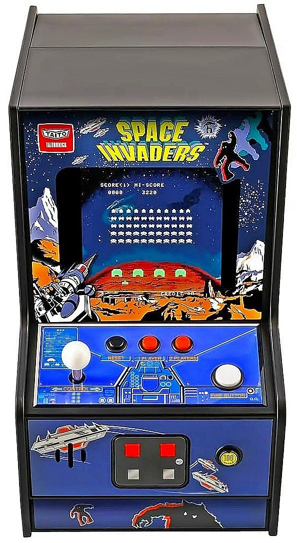 👾 SPACE INVADERS My Arcade TAITO Retro Player Machine w/Backlit Marquee 🆕 NEW!