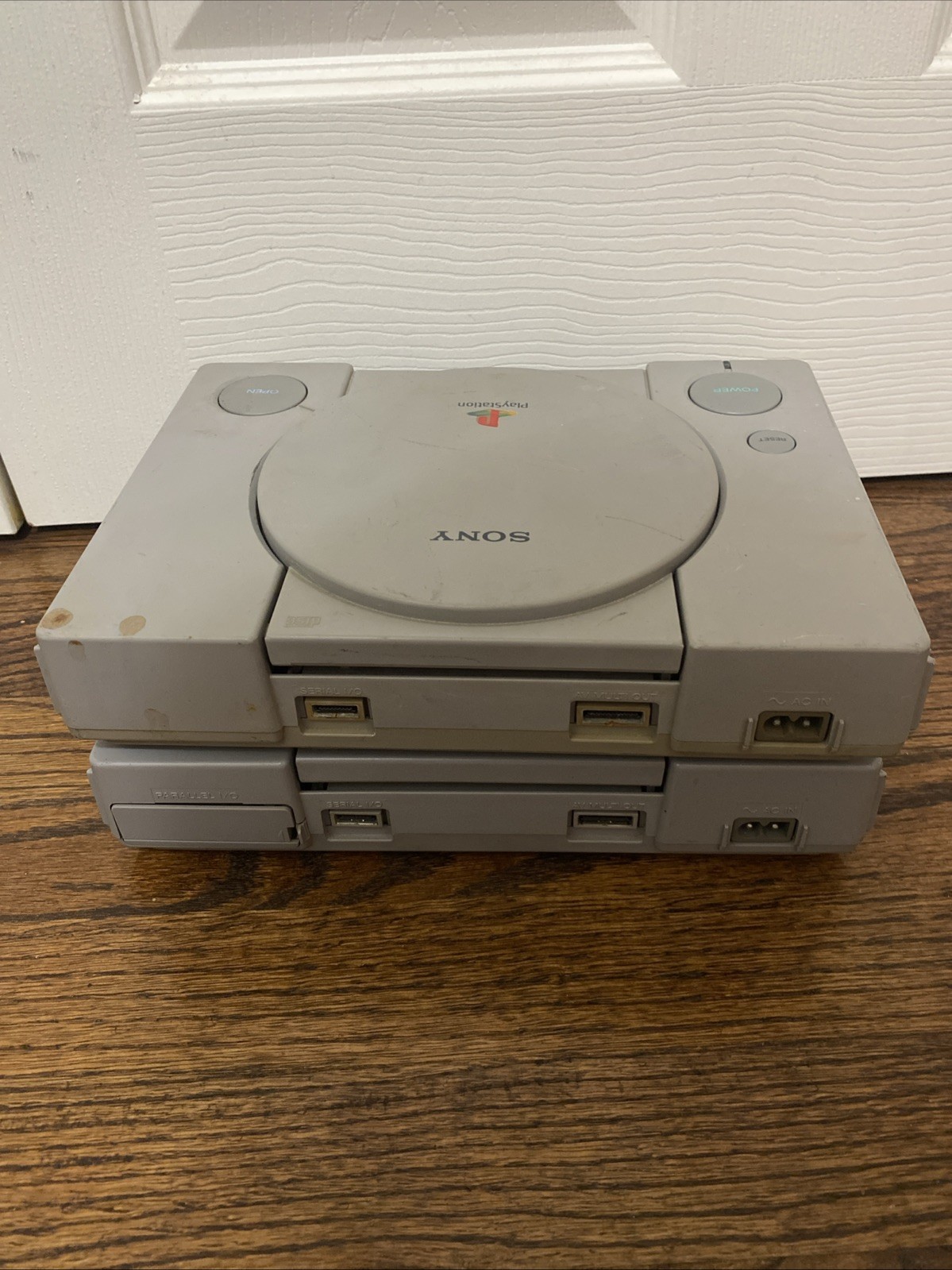 Lot of 2 Sony Grey PlayStation 1 Video Game Console