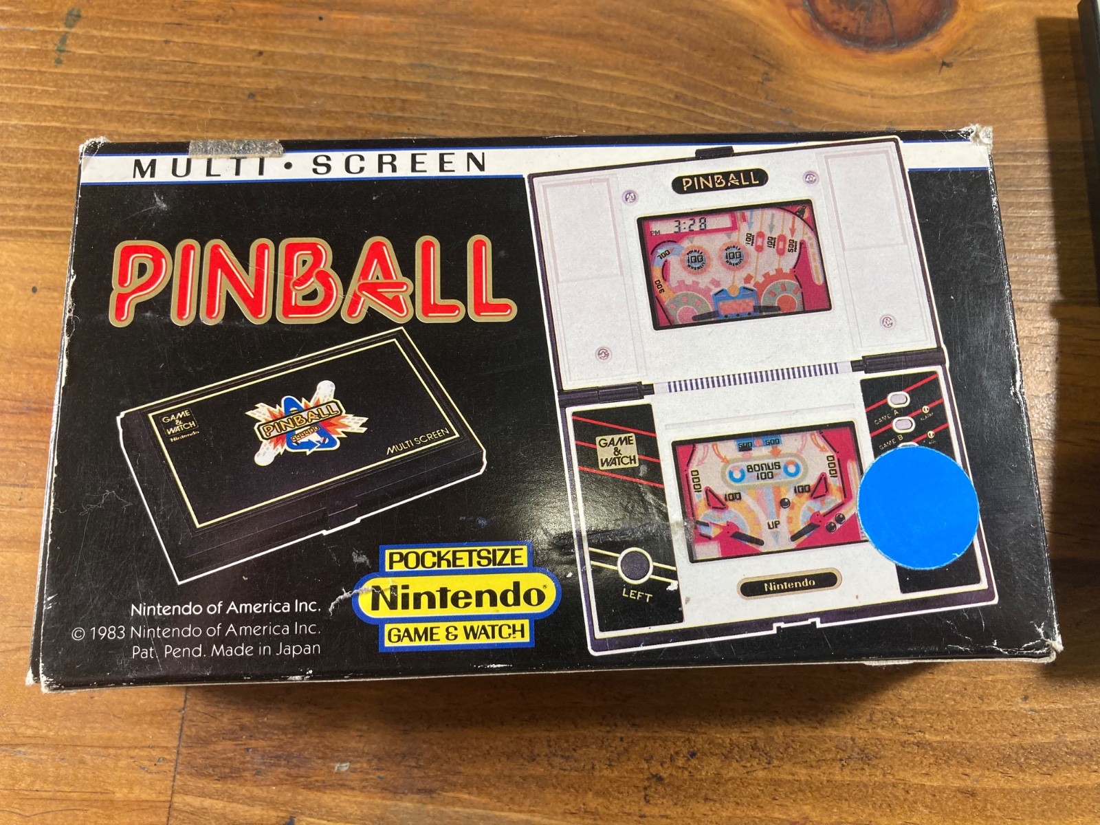 NINTENDO GAME & WATCH PINBALL 1983 CIB FULLY FUNCTIONAL NEAR MINT CONDITION