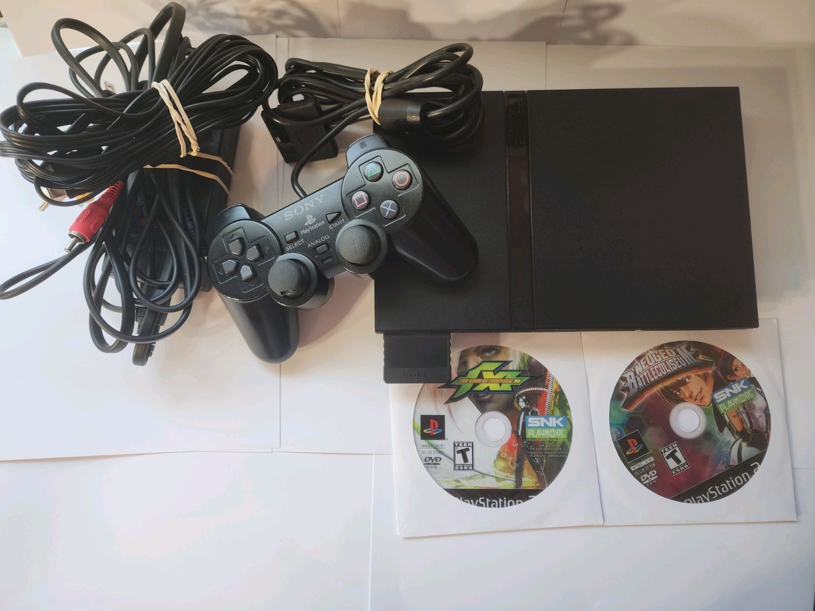 Playstation 2 Slim Bundle. TESTED WORKING.