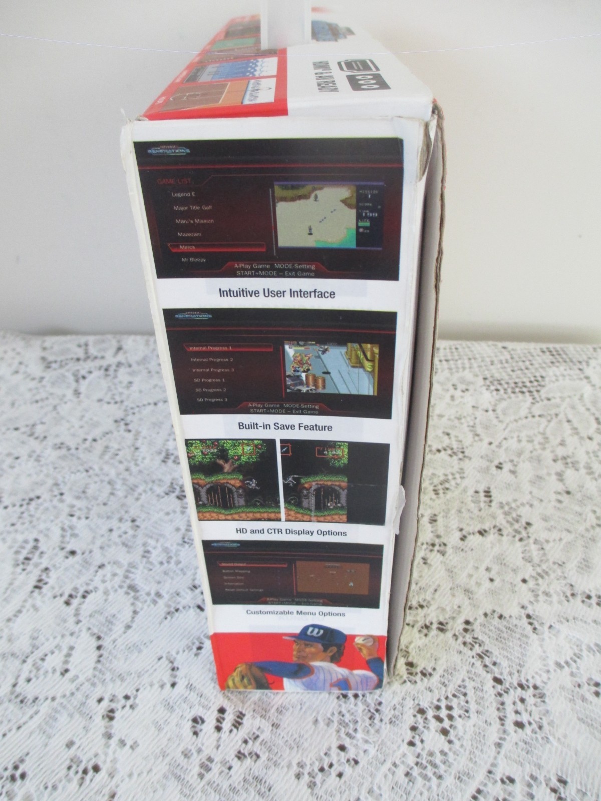 Retro-Bit Generations – Plug and Play Game Console Red/Black Over 90+ Retro Game
