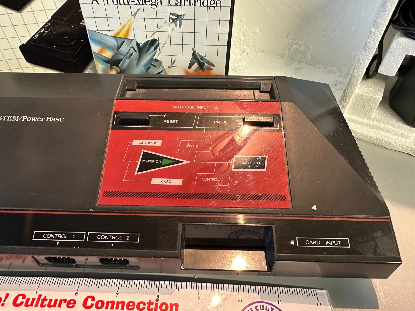 1988 Sega Master System Console In The Box With Game Clean Inv-1213