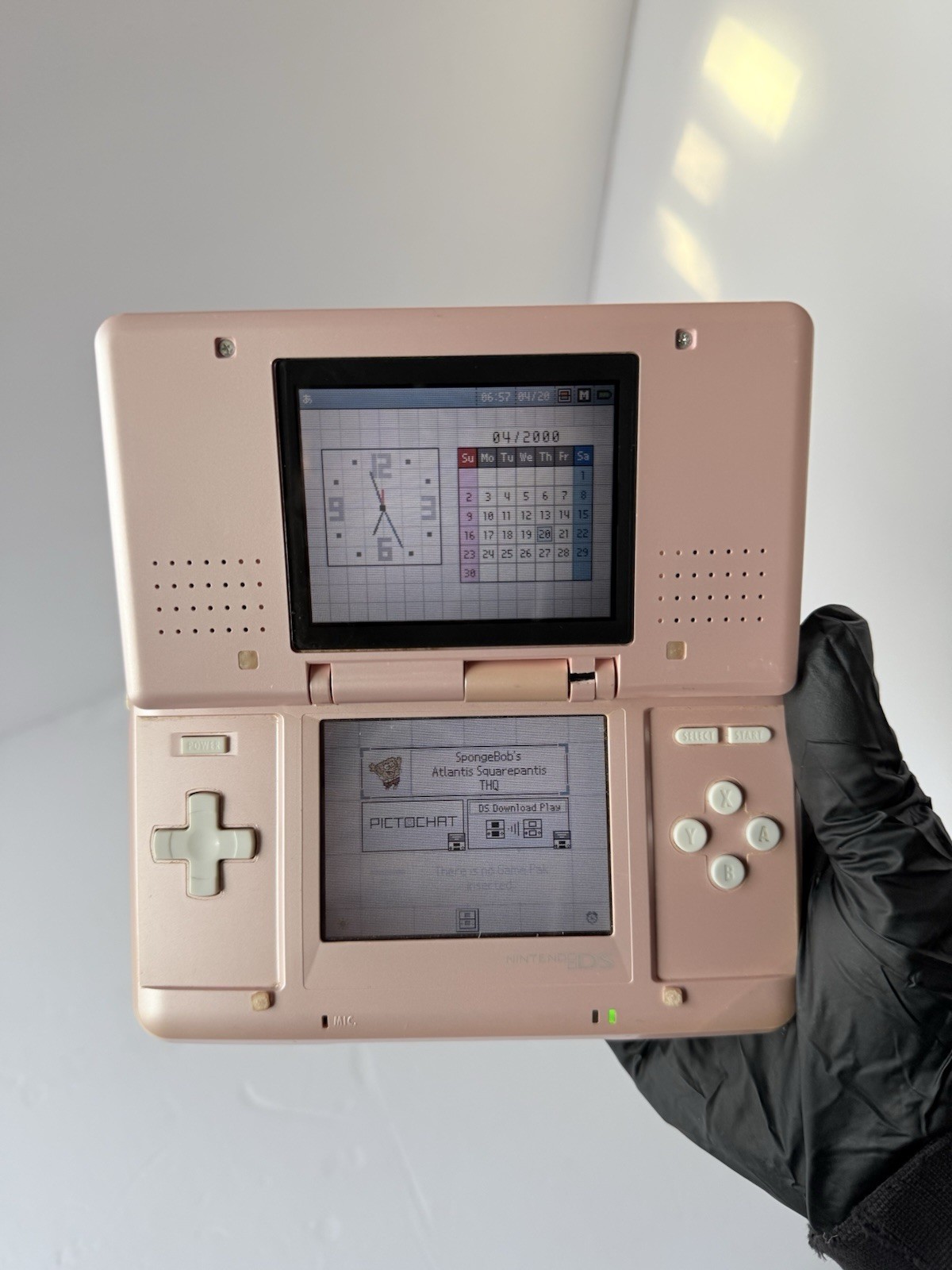Nintendo Original DS Metallic Pink Console Bundle & Charger Included