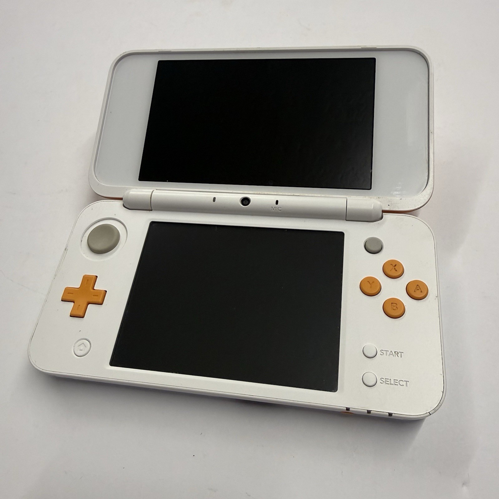 3ds – Nintendo 2DS XL Console – White Orange Tested And Working #2942