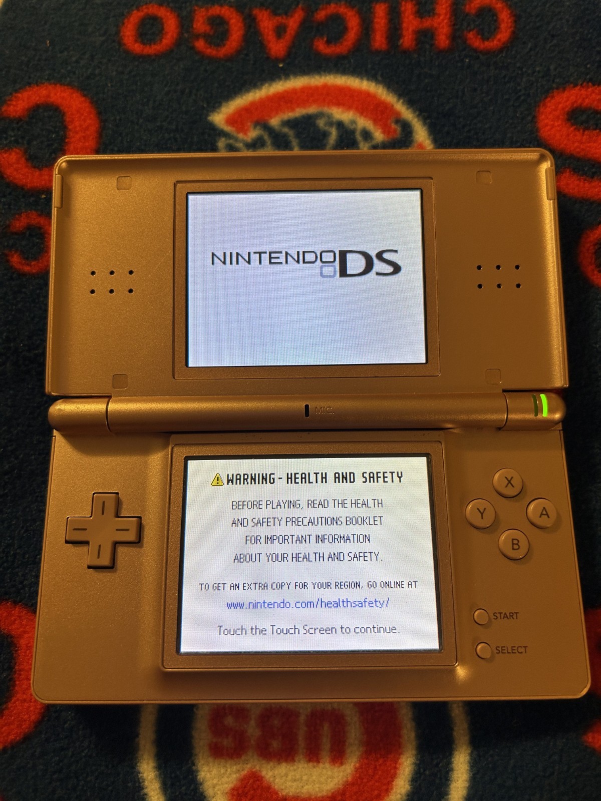 Nintendo DS Lite Nintendogs Edition Metallic Rose Console RARE w/ Charger Stylus