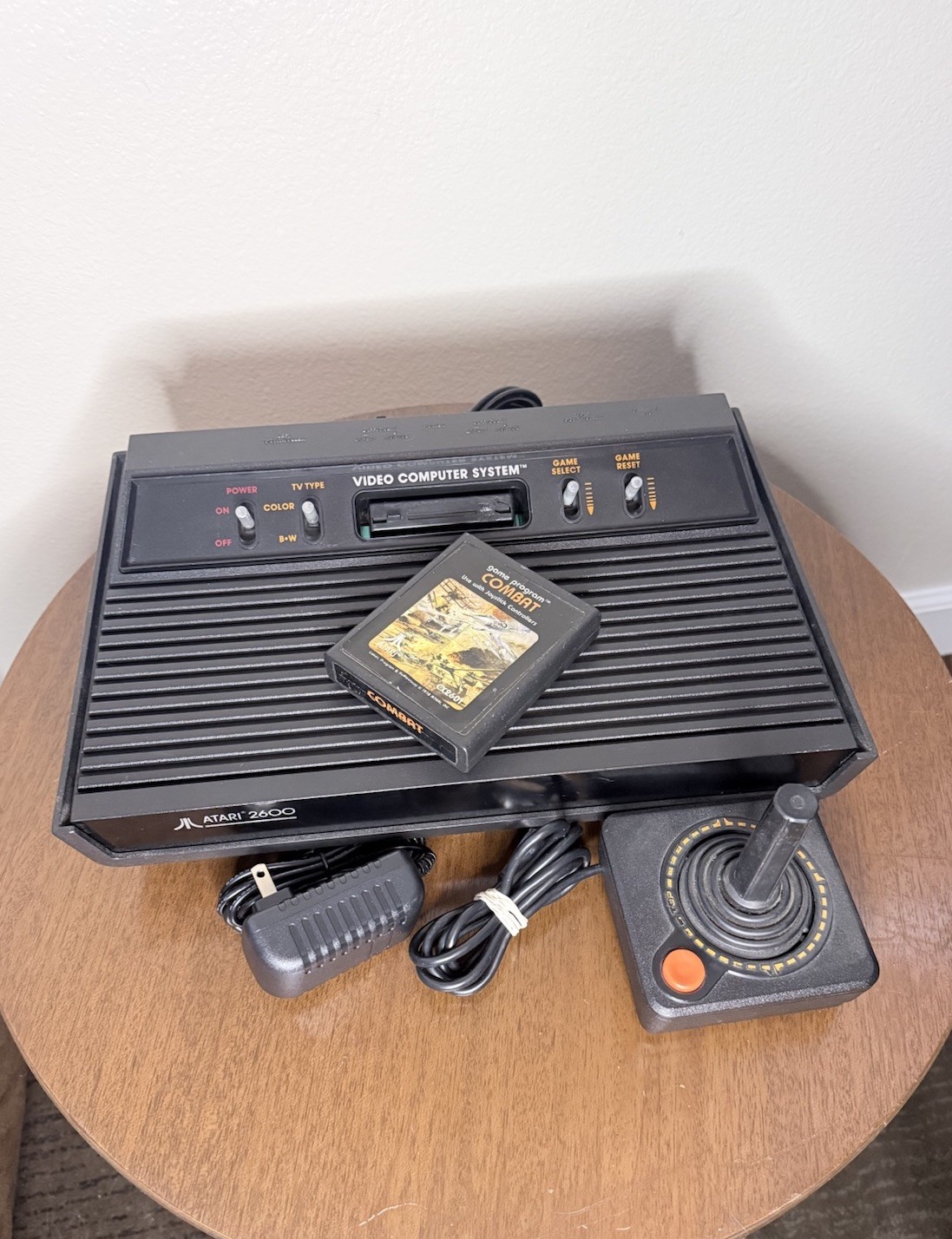 Recapped Atari 2600 «Vader» Black Game Console w/ Game & Joystick