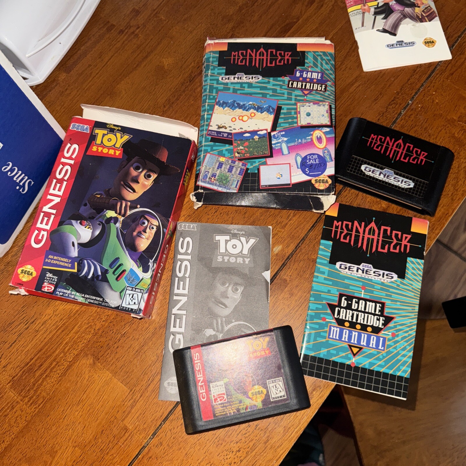 SEGA Genesis Model 3 Core Boxed System Bundle 26 Games Sonic2 Joe & Mac ++++