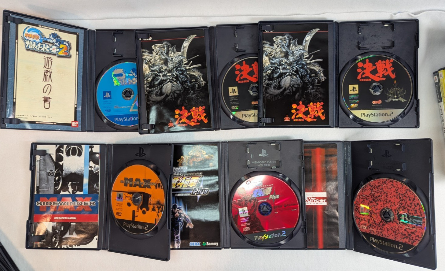 LOT Japanese PlayStation 2 and 20 Games w/Controller Cables Tested and Working!