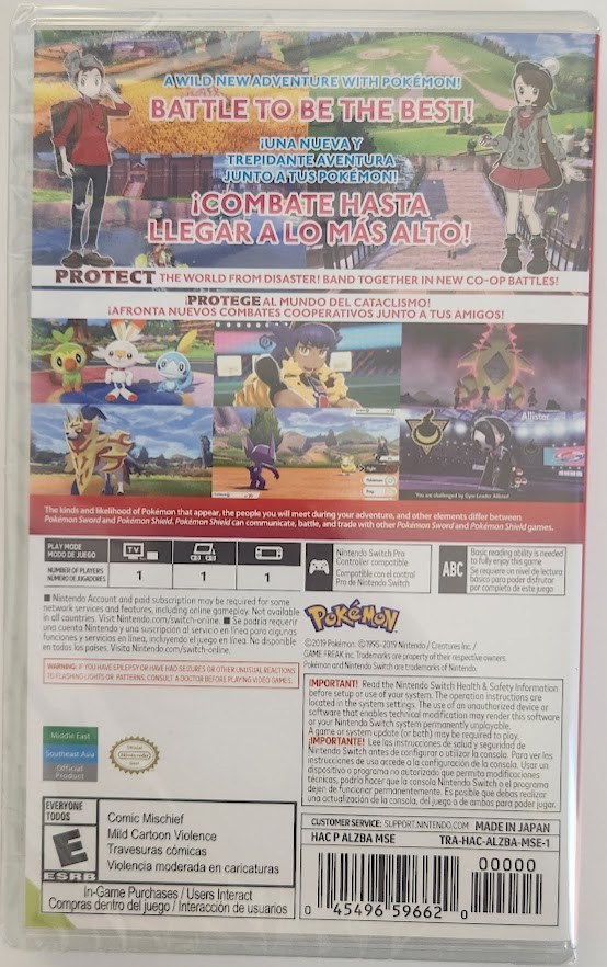 Pokemon Shield Switch Brand New Game (Multiplayer, 2019 RPG)