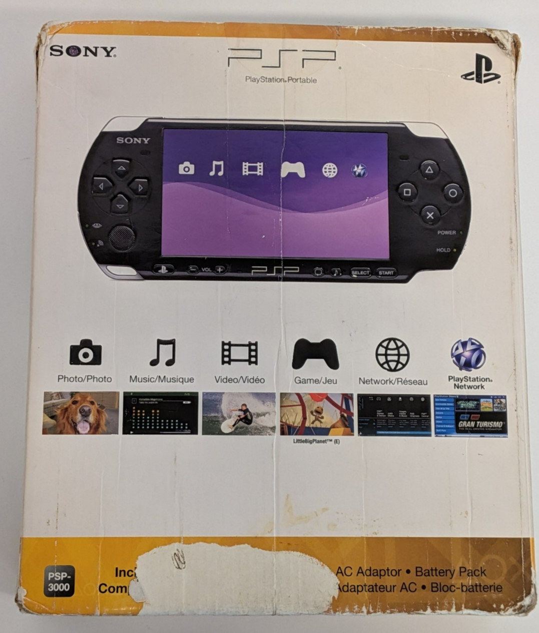 Sony PSP-3001 System Bundle With Box, Manuals, 6 Games, 2GB SD, Charger Tested