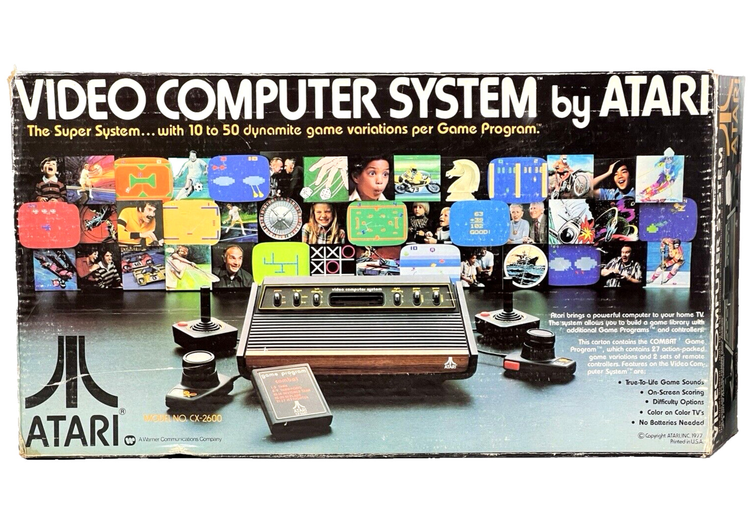 Holy Grail HEAVY SIXER 6er, LOW SERIAL! Near MINT & COMPLETE in Box ATARI CX2600