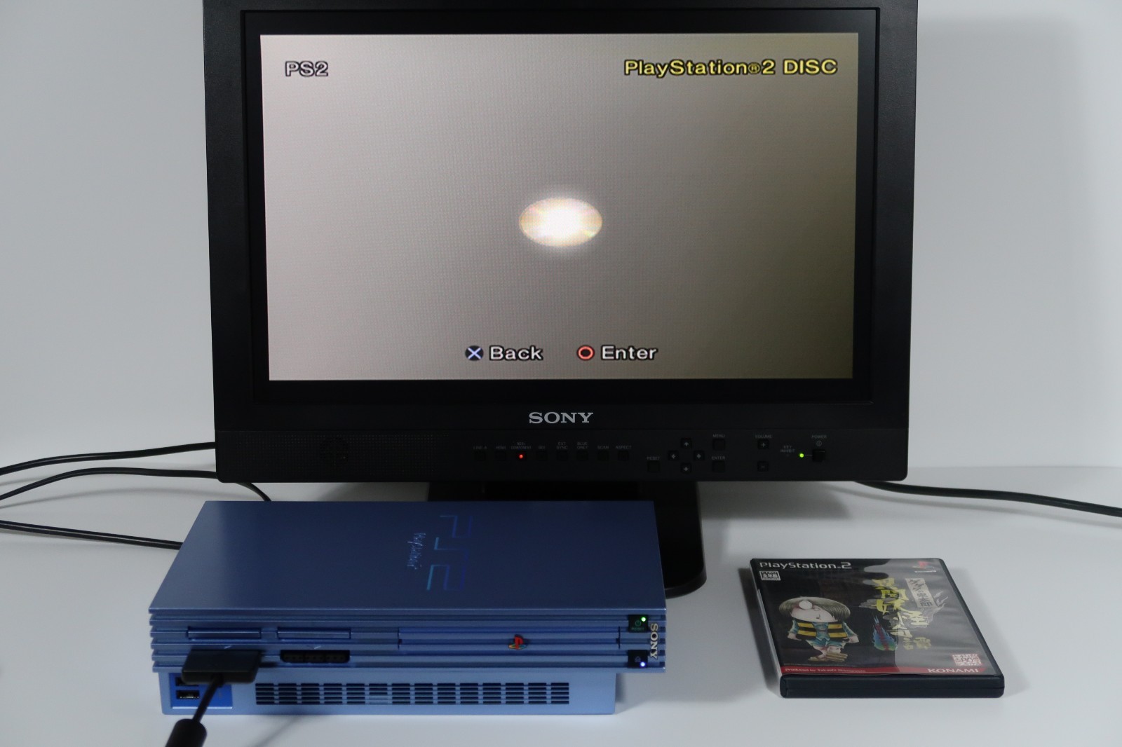 SONY Playstation 2 PS2 Console SCPH-39000 AQ AQUA Box Tested F/S Very Good