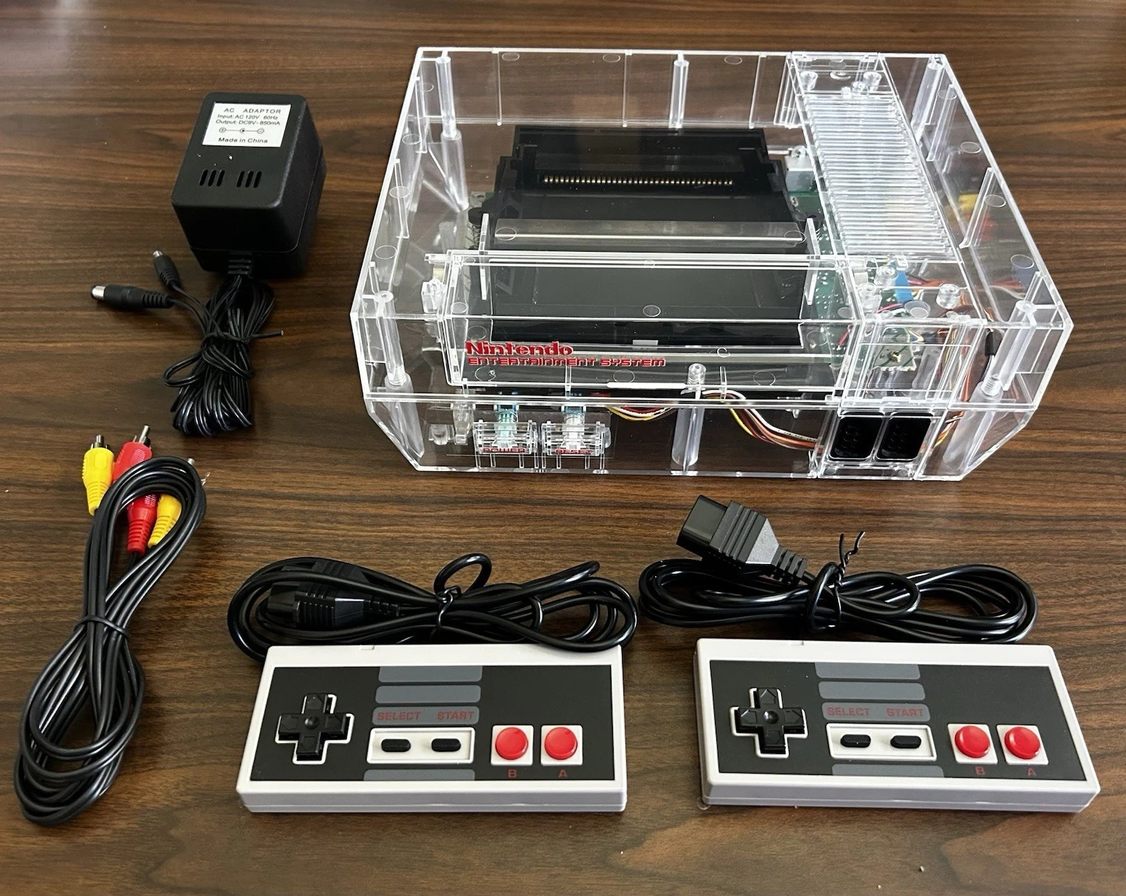 clear white Nintendo NES Console Lava RGB ver 2.0- FAST SHIPPING