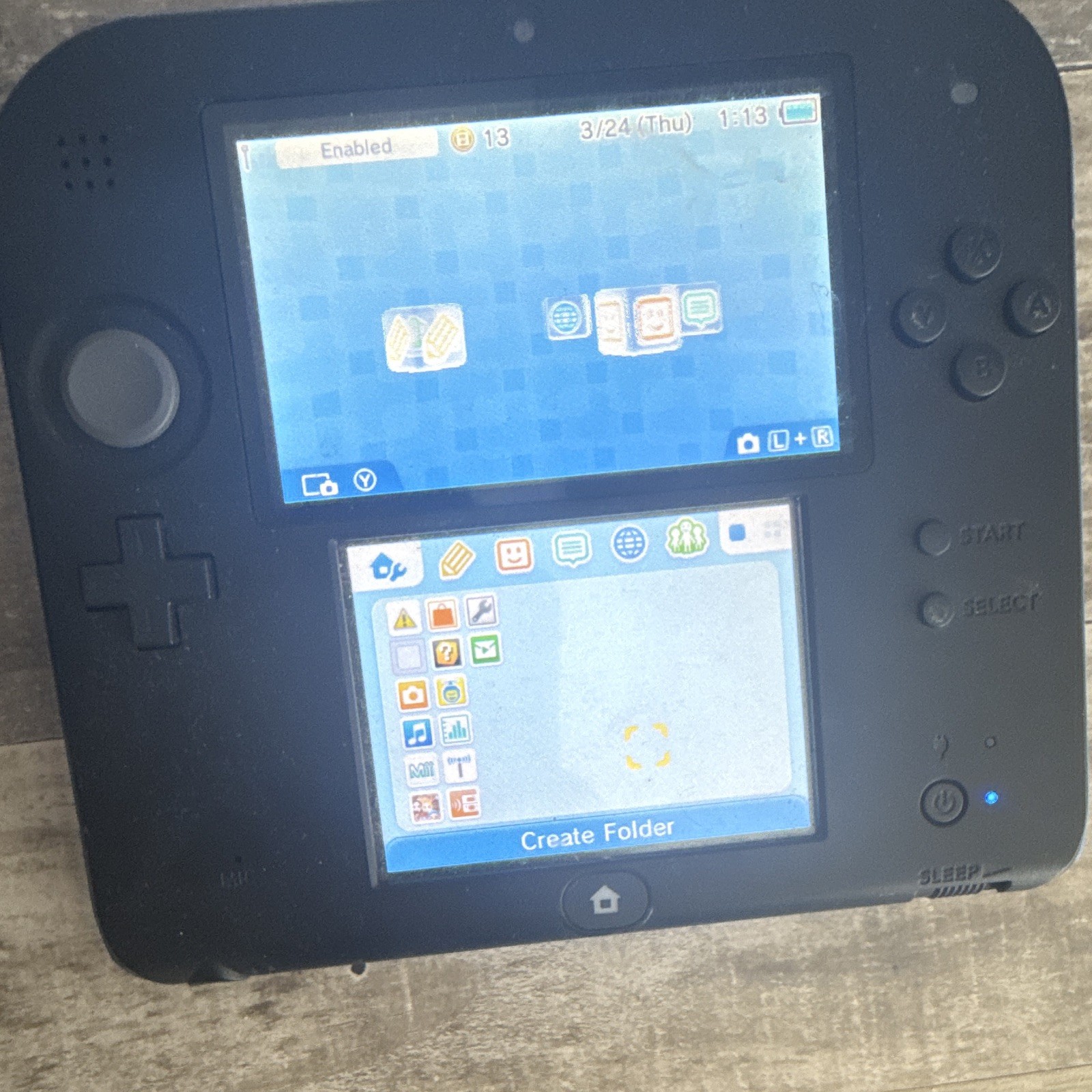 Nintendo 2DS Handheld System Console Black, Wi-Fi Capability, Headphone Jack