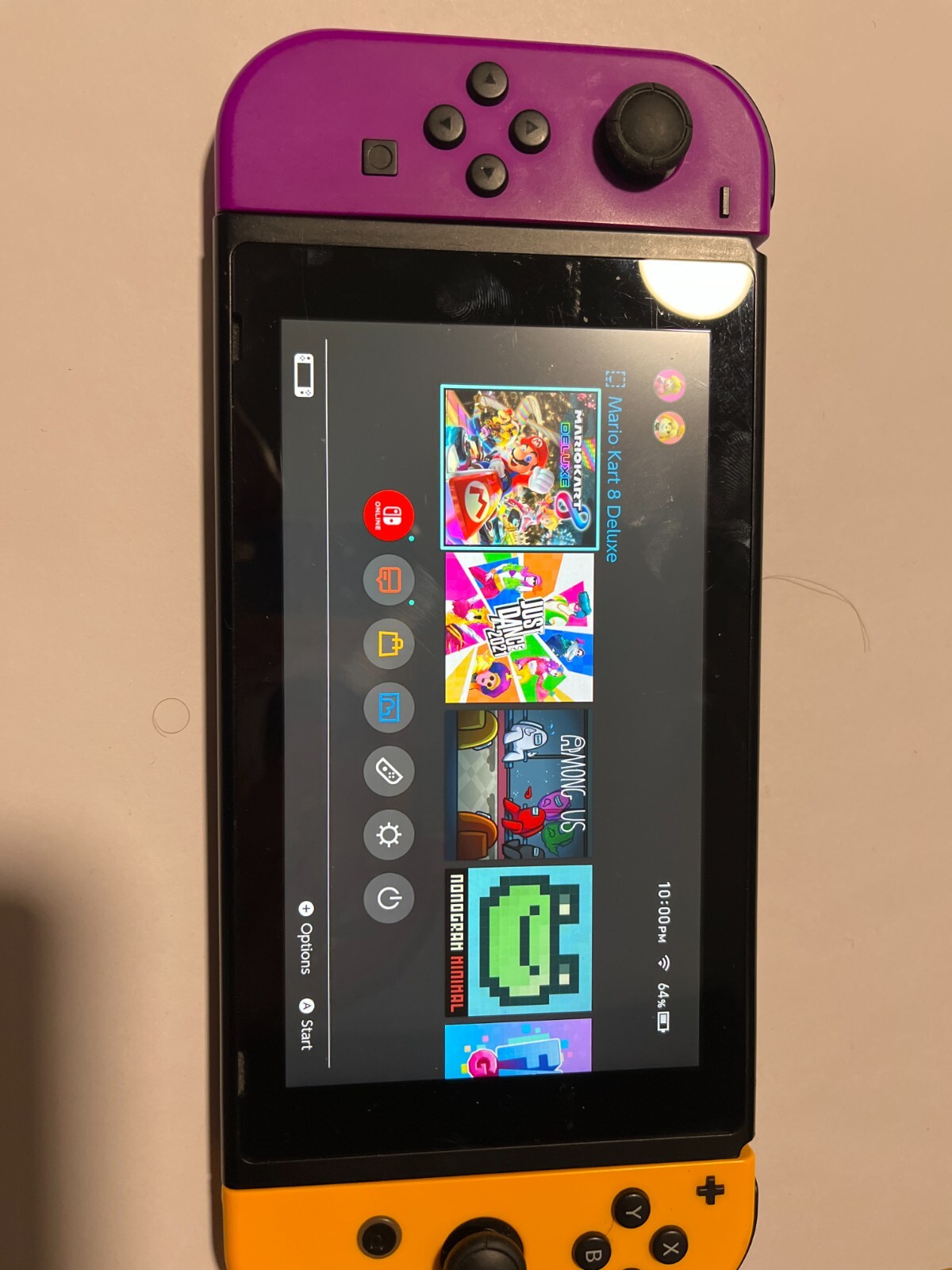 Nintendo Switch 32GB Gray Console with Purple & Orange Joy-Con