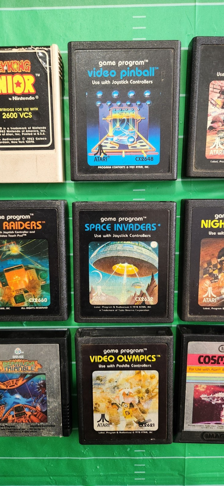 1980’s Atari 2600 Vintage Video Game Console with Controllers and 15 Games