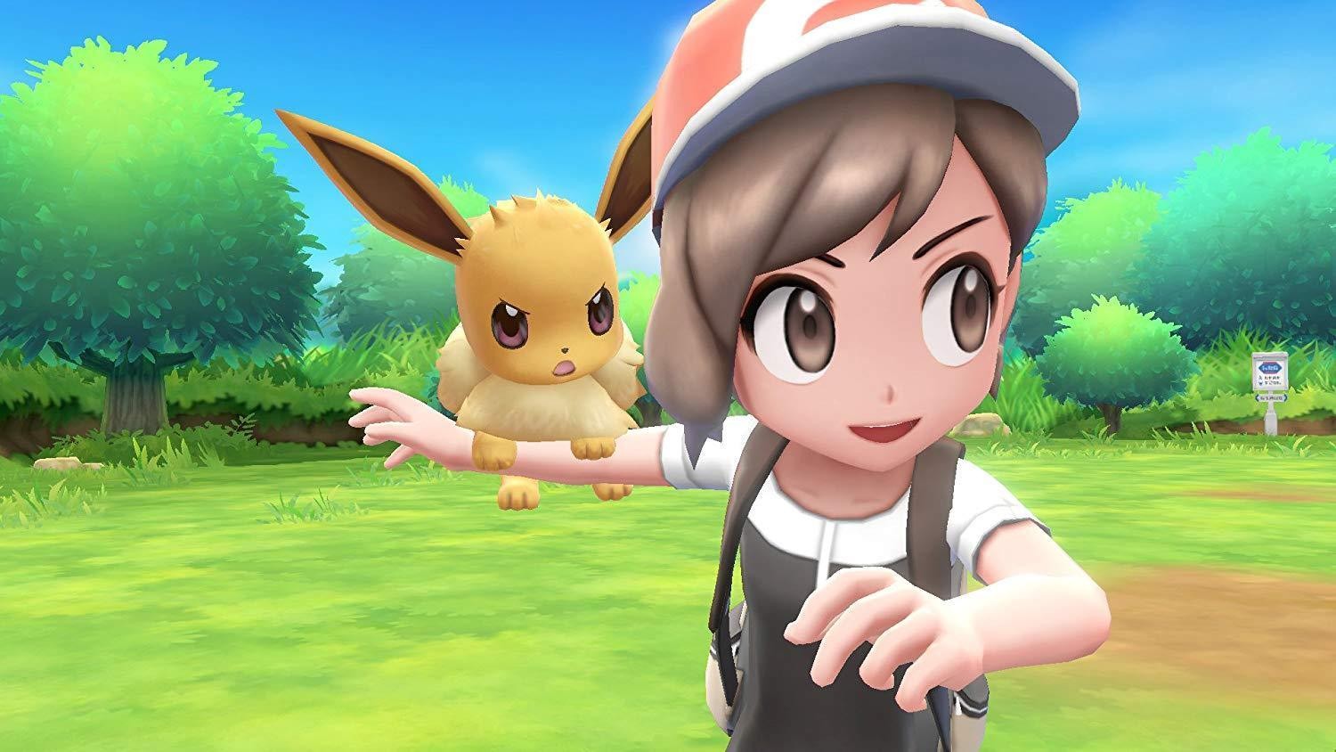 Nintendo Switch Console – Pokemon Let’s Go, Eevee! + Poke Ball Plus Bundle Editi