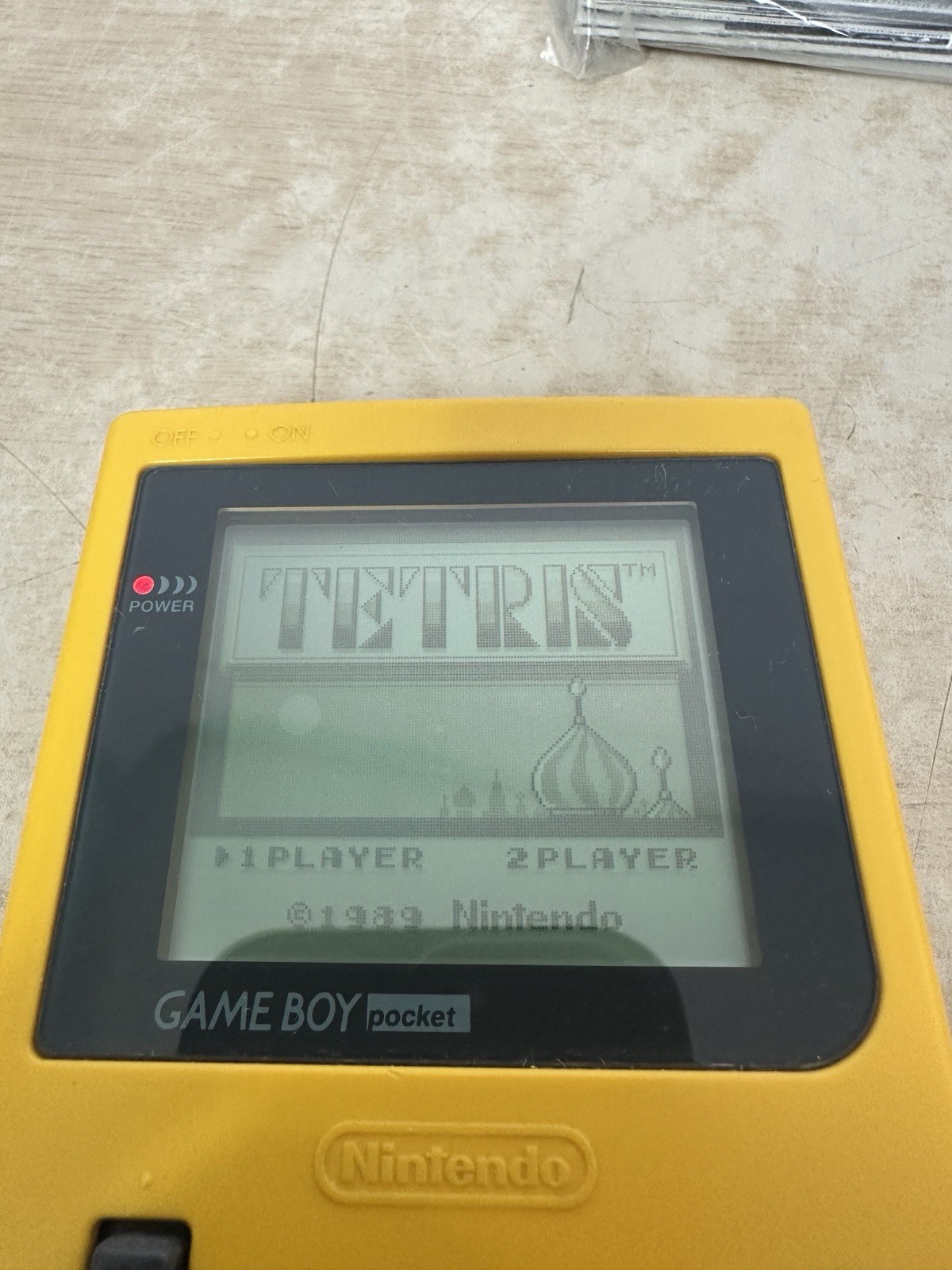 Nintendo Game Boy Pocket MGB-001 w/ Manual – Yellow – 100% OEM – Tested & Works