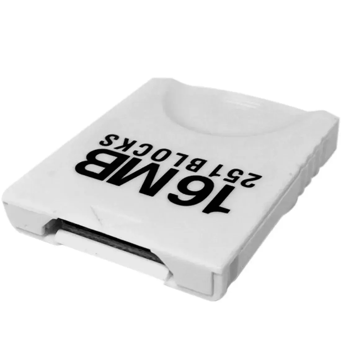 Nintendo Gamecube & Wii – White Memory Card (16MB, 251 Blocks) – Old Skool