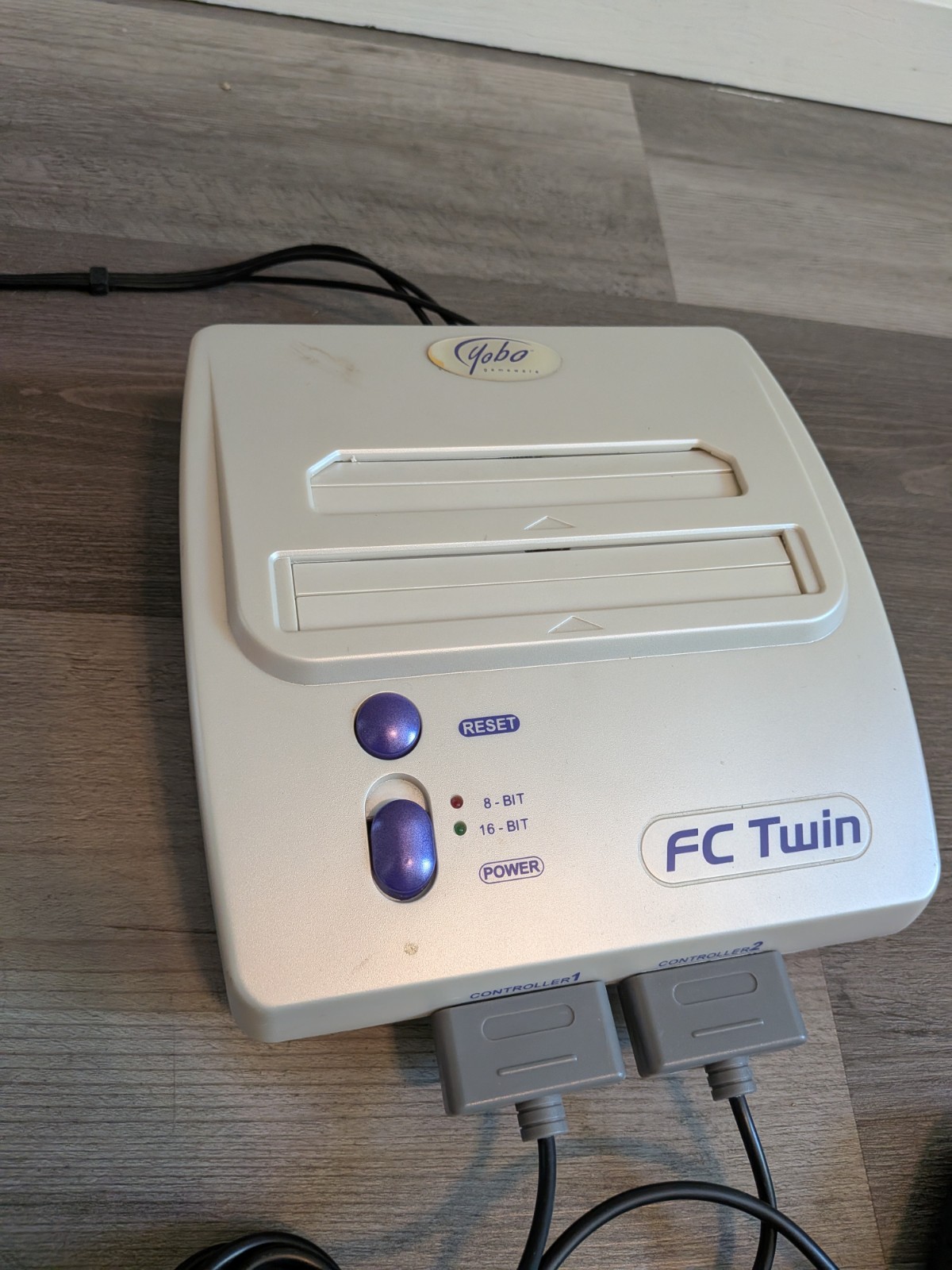 Yobo FC Twin NES SNES Console w/ Mario Tested w/ 3 Games 2 Controllers & Cables