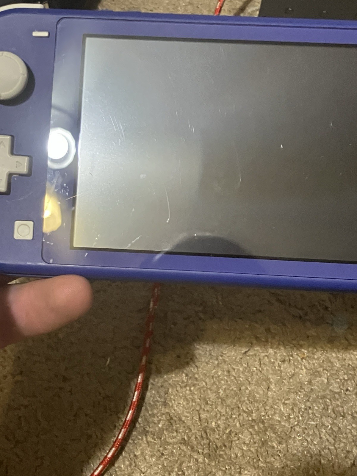 Authentic & Tested Blue Nintendo Switch Lite Console & Charger, Works, Read