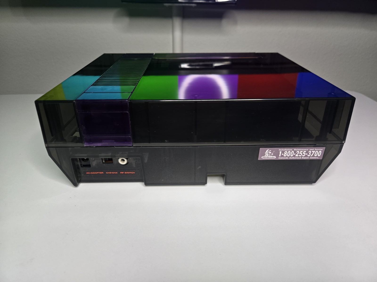 Clear Black / Purple Nintendo Entertainment System NES Console Games Bundle