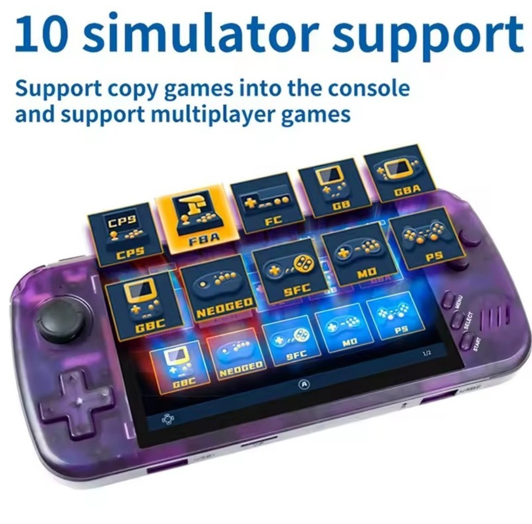 Powkiddy X39 Pro – New 64GB SanDisk SD Card Curated For Fighting Games.