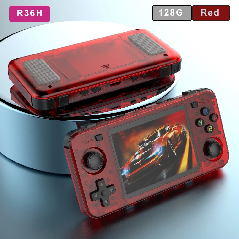 RK3326 Retro Handheld Console with 15000+ Games, 64GB/128GB, 3000mAh Battery