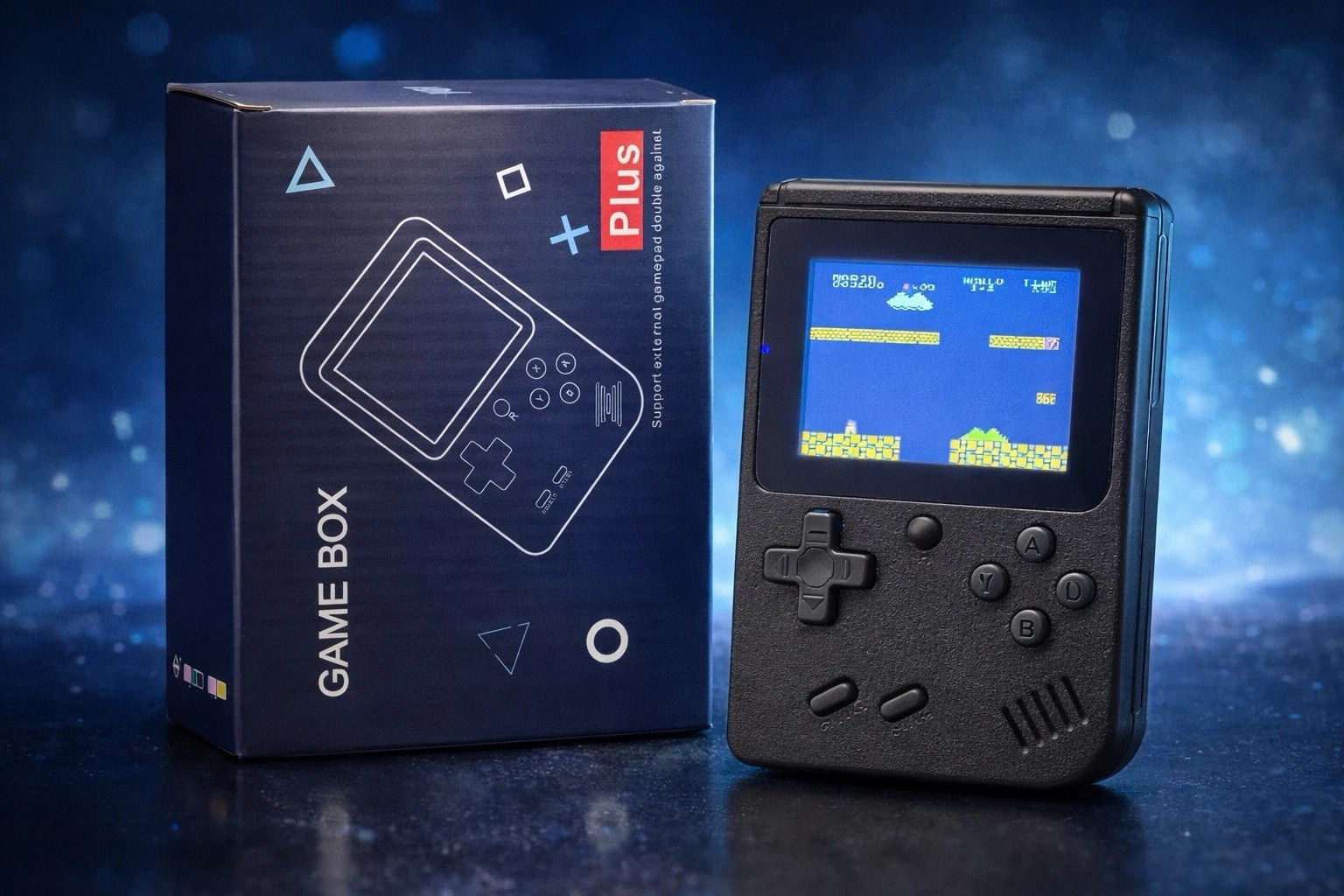 Game Box Plus Handheld Retro Console 400 Games Built-In Portable Player