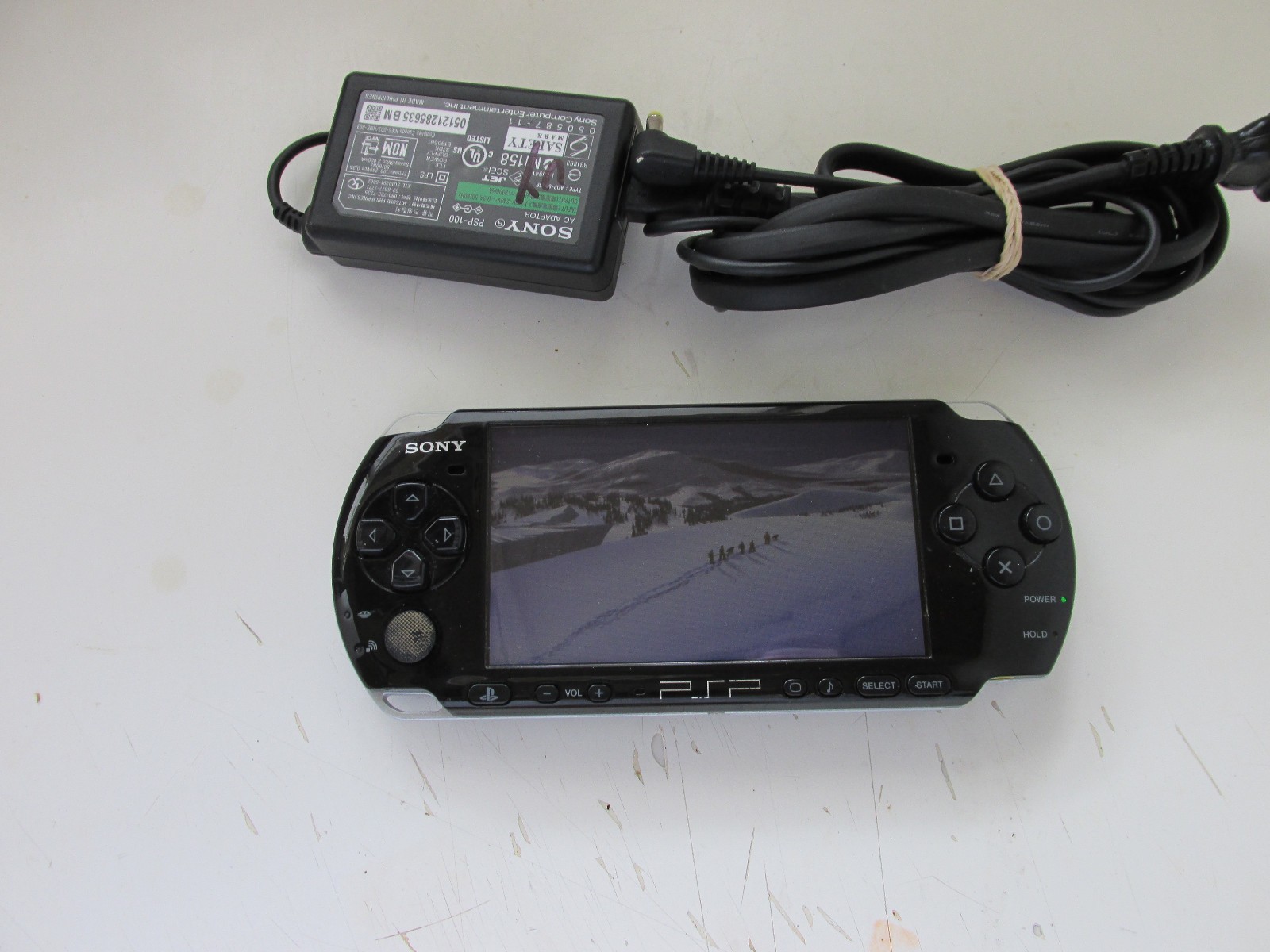 Sony PSP-3001 Handheld Console W/ Charger & 1 Disc Tested Working.