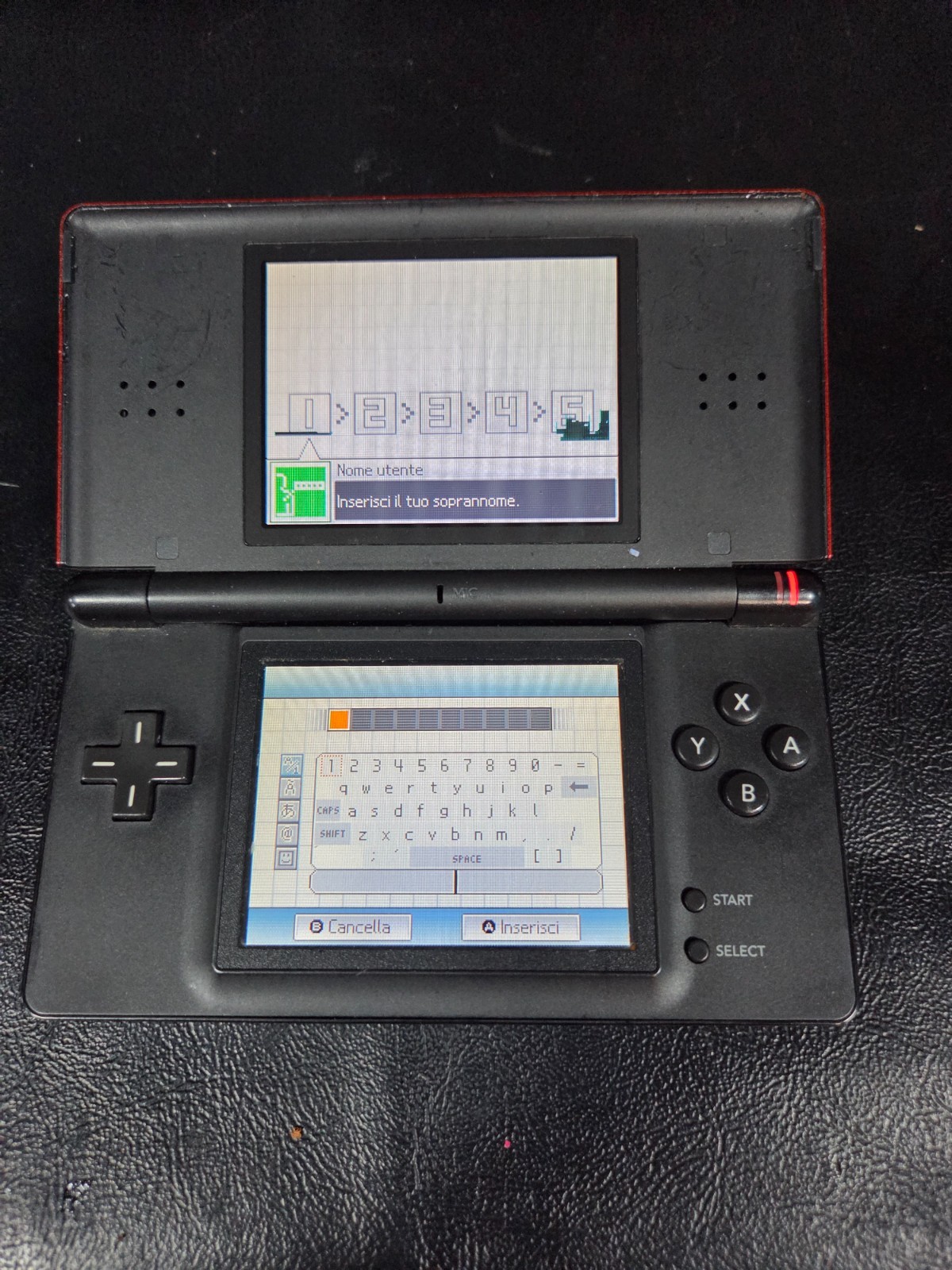 Nintendo DS Lite Crimson Red/Black Handheld System