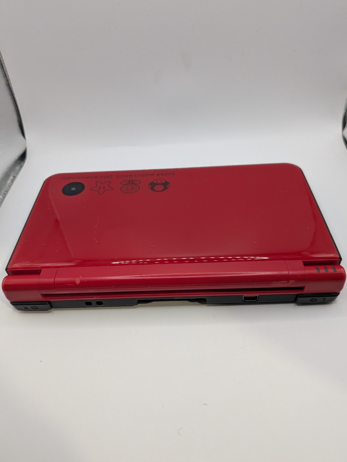 Nintendo DSi XL – Red Mario 25th – Tested & Works – Backlight Issue