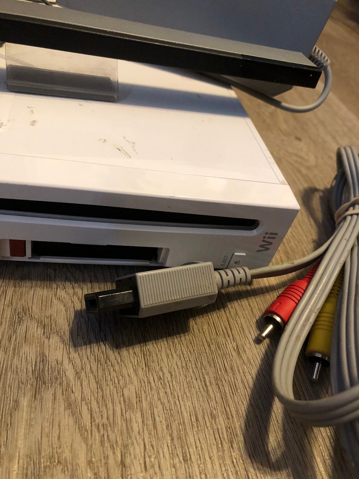 Nintendo Wii Console W/ Cords Gamecube Compatible RVL-001 (NO SIDE/FRONT DOORS)