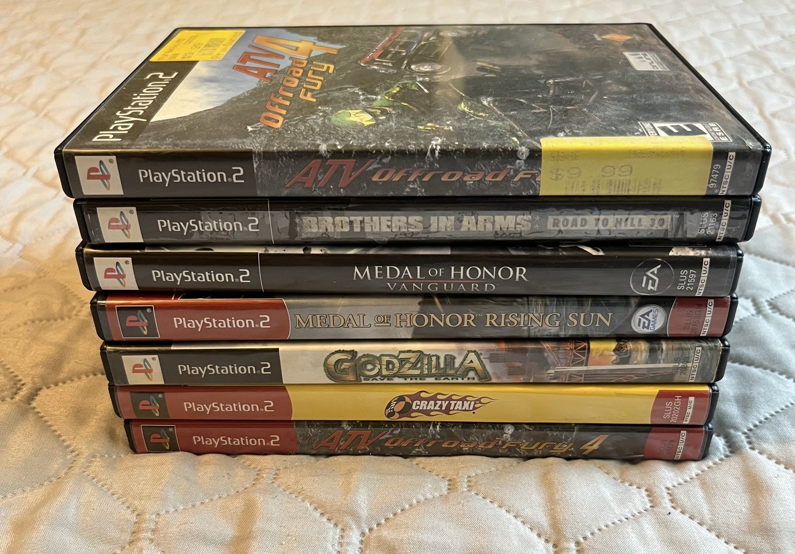 Sony PlayStation 2 Slim Game Console Bundle Tested Works