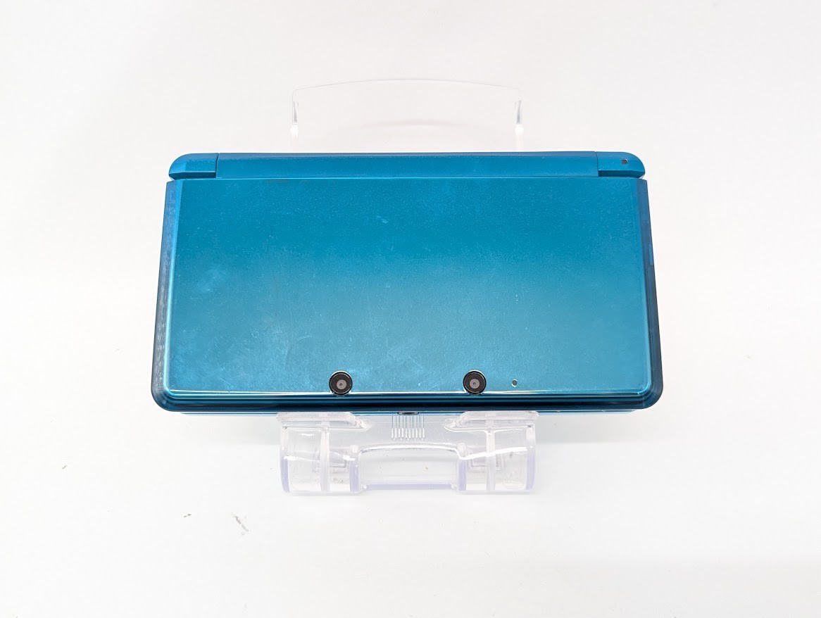 B7110 Nintendo 3DS console Aqua Blue Japan w/box memory 2GB manual AR card fx