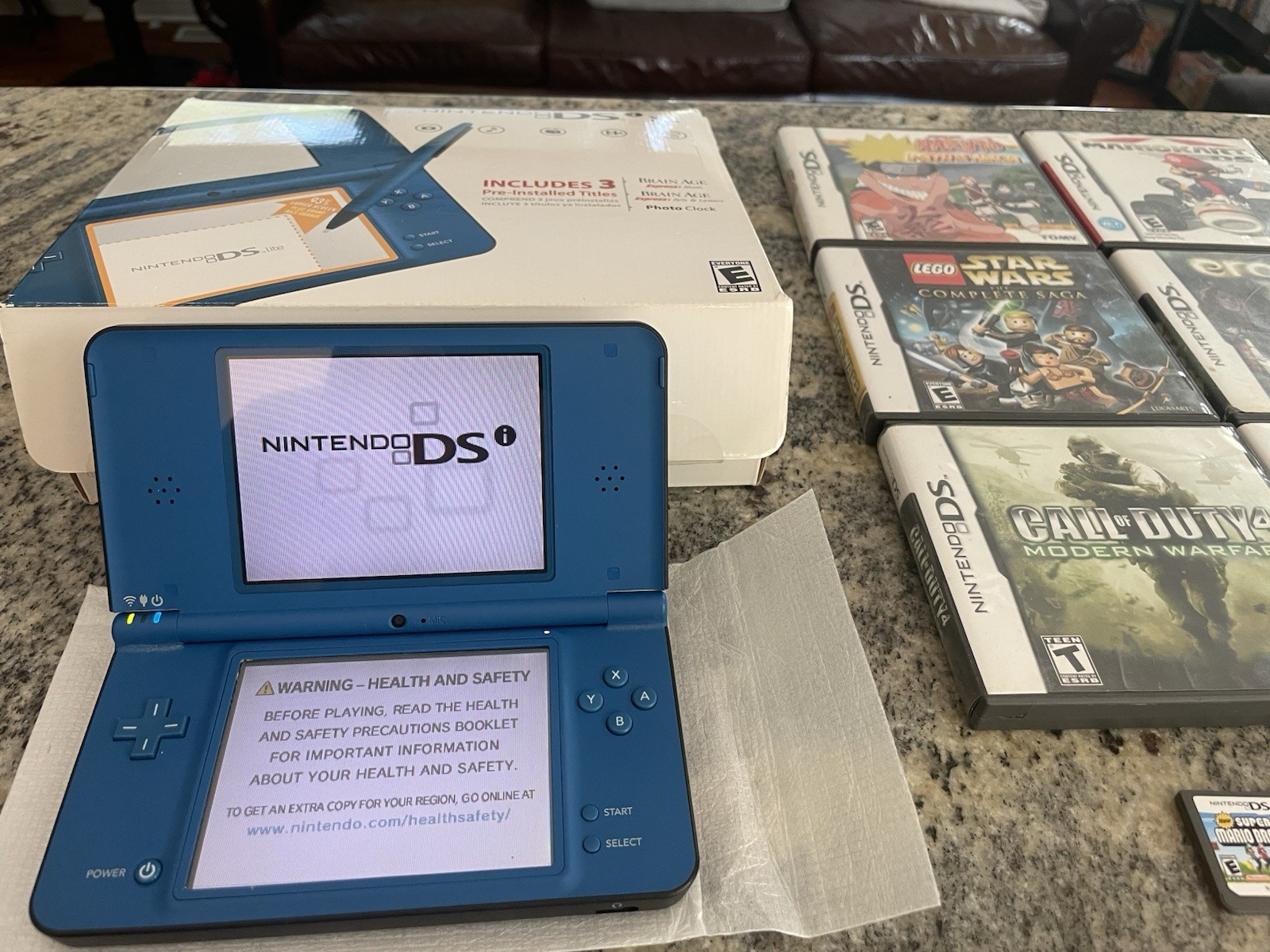 Nintendo DSi XL Complete In Box Bundle w/ Boxes & Games ** FREE SHIPPING**