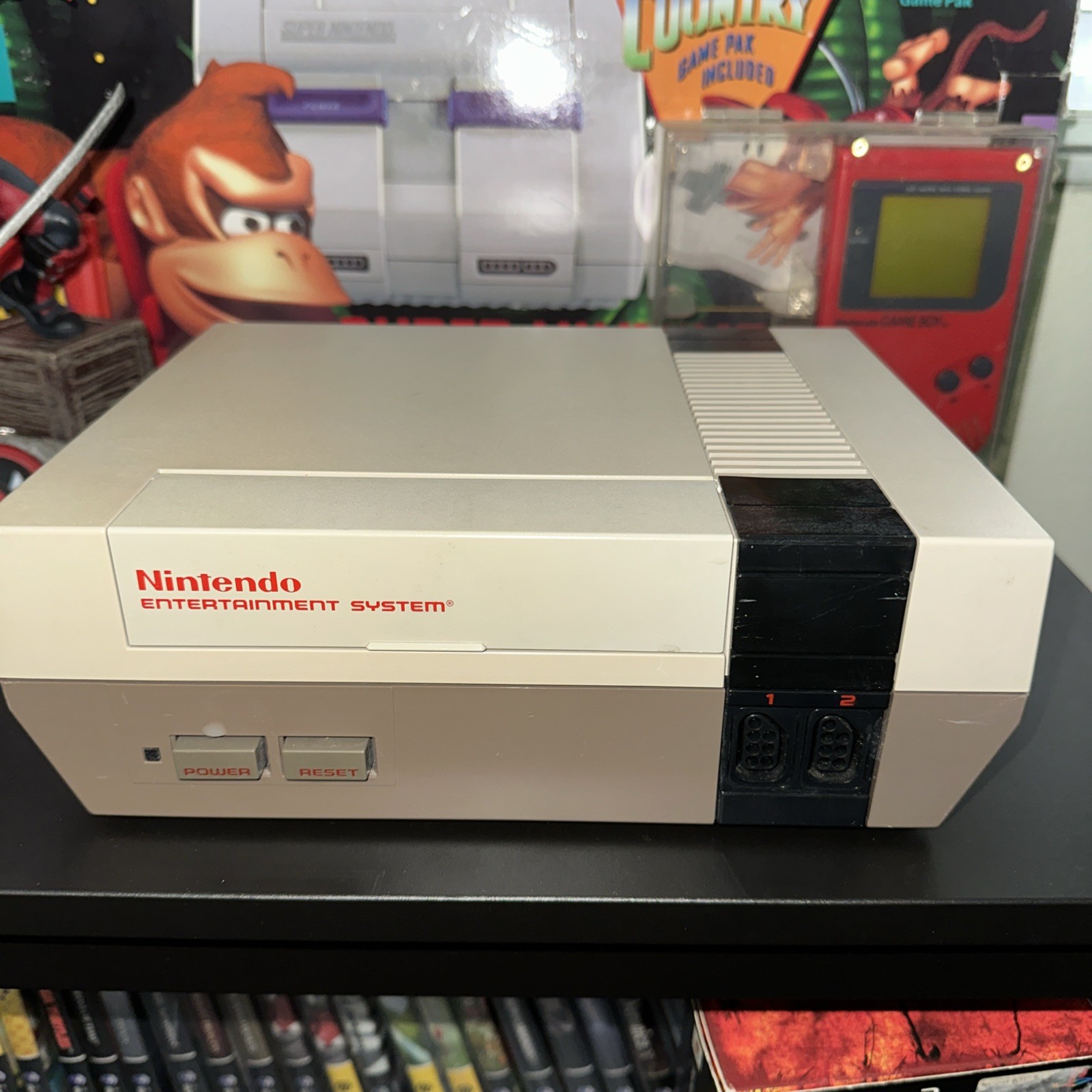 Nintendo NES Console Only NES-001 Front Loader Tested Working Yellowing Used
