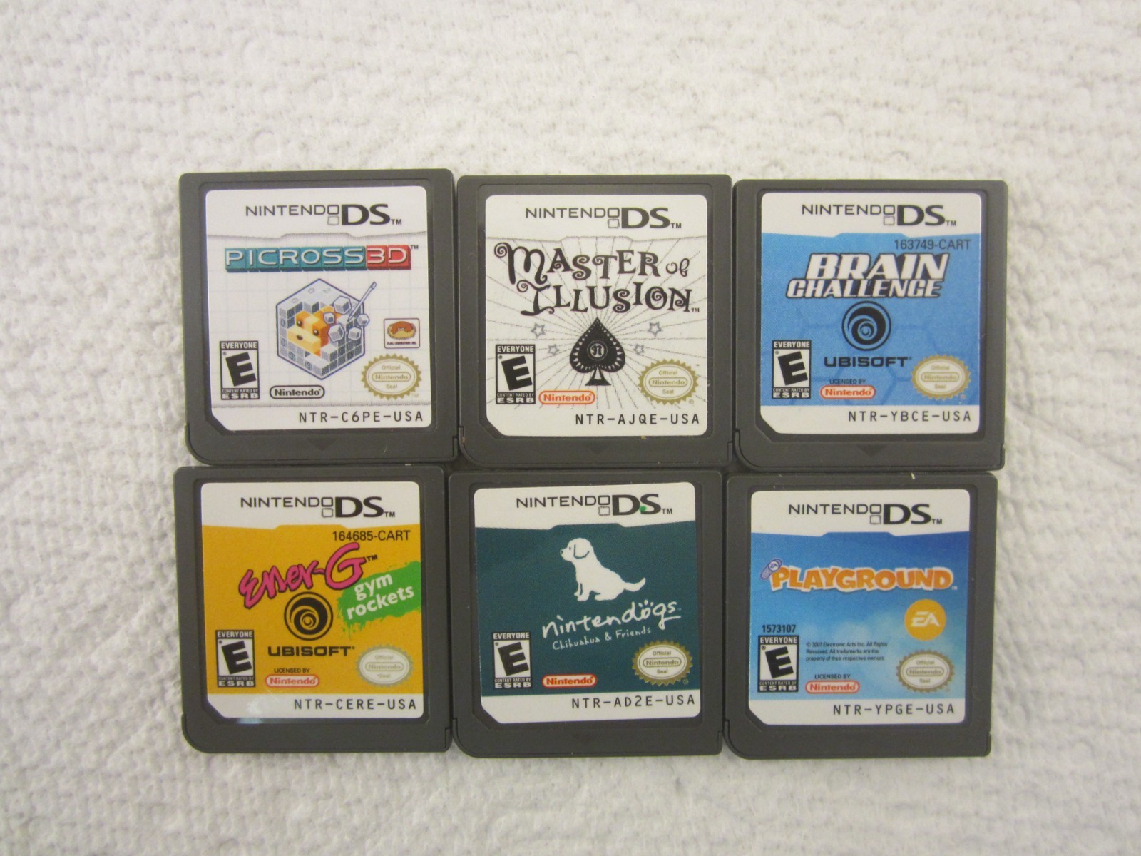 Nintendo DSi Blue Console Bundle 6 Games Storage Case Stylus Tested Charger