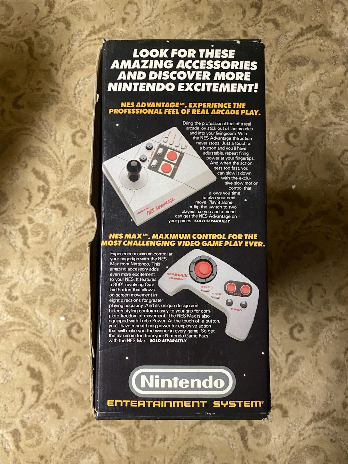 1988 NES Action Set in box system super mario nintendo With Video Game
