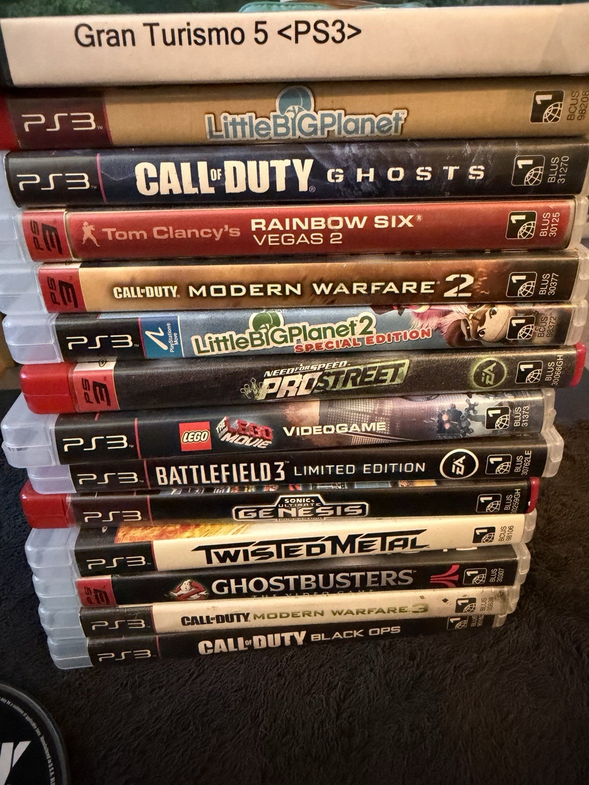 Sony PlayStation 3 PS3 Slim 160GB Console CECH-3001A Bundle with 13 Games