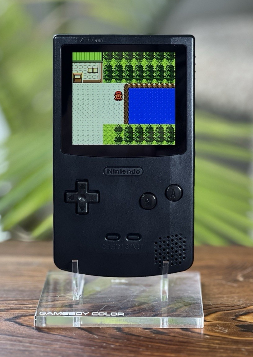 Black 💎 FPGBC Gameboy Color GBC Funnyplaying IPS Screen USB-C Rechargeable