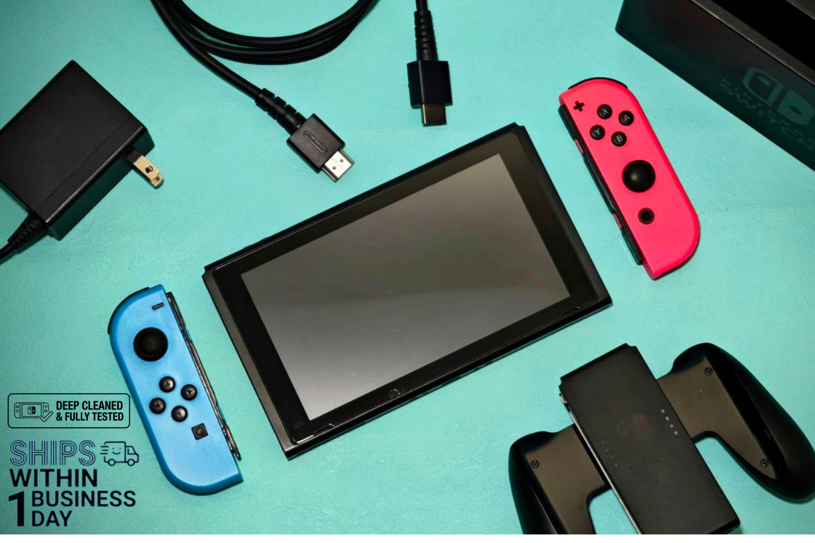 Nintendo Switch HAC-001 Console | Joy-Con, Dock, Charger, HDMI Included