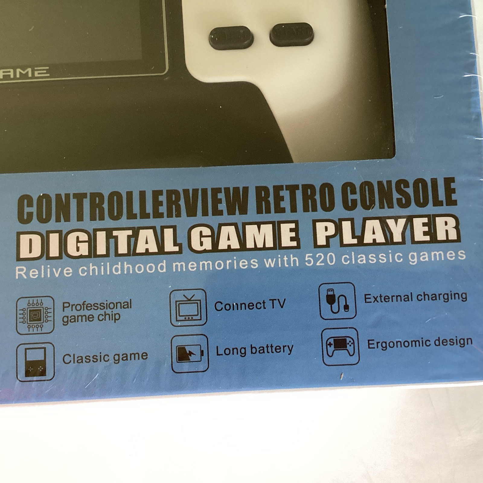 Retro Digital Game Player Console 520 Classic Games Handheld Or Play On TV NEW