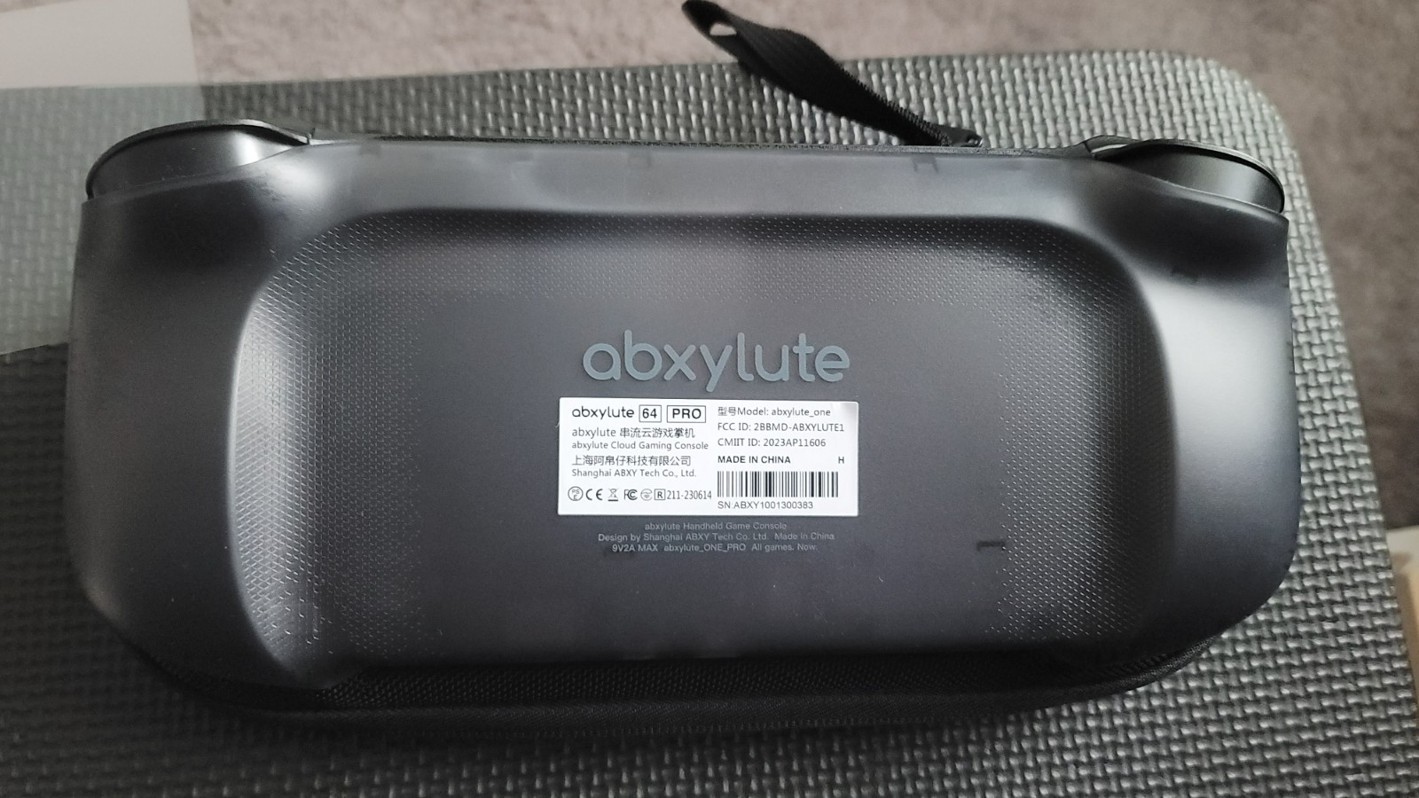ABXYLUTE ONE PRO (64GB GAME CARD) FREE X7 PLUS (ANDROID) TRANSLUCENT BLK (GXRG)