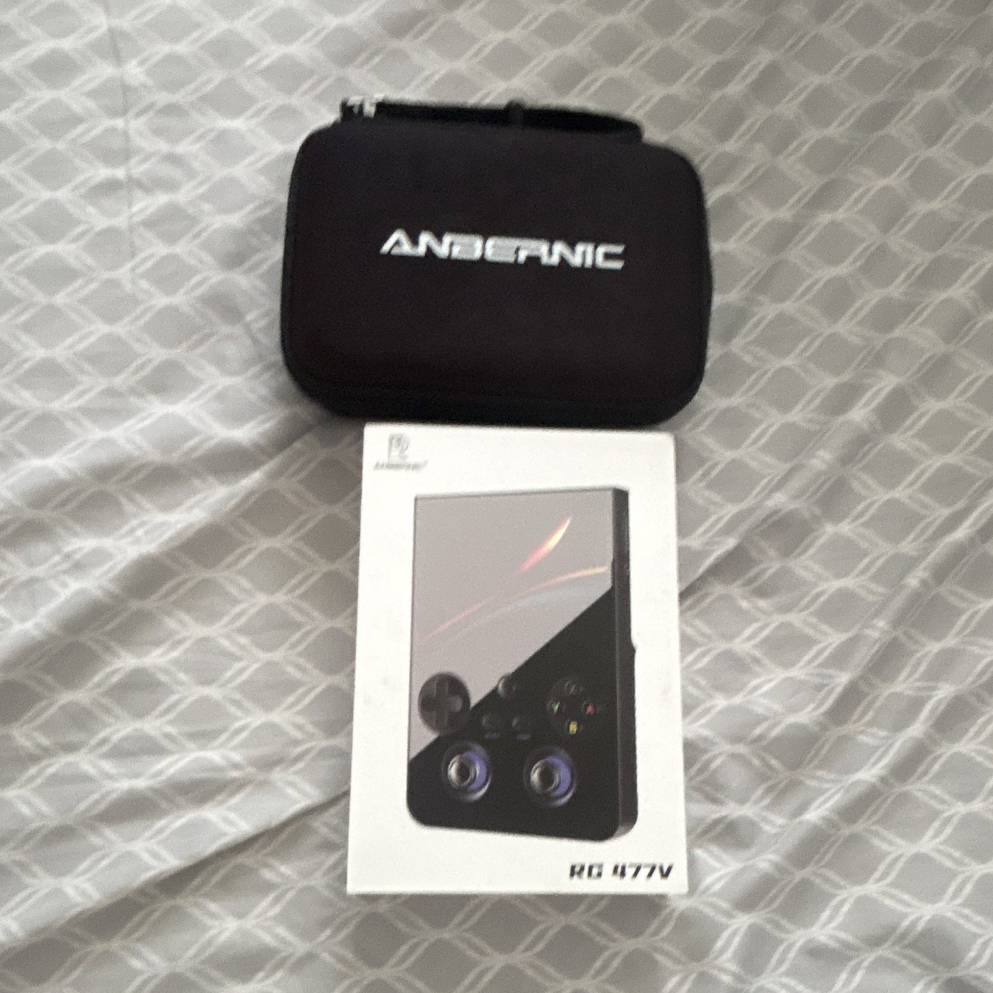Anbernic RG 477V Android Handheld System 12GB RAM 256 GB Black w/ Case & Box