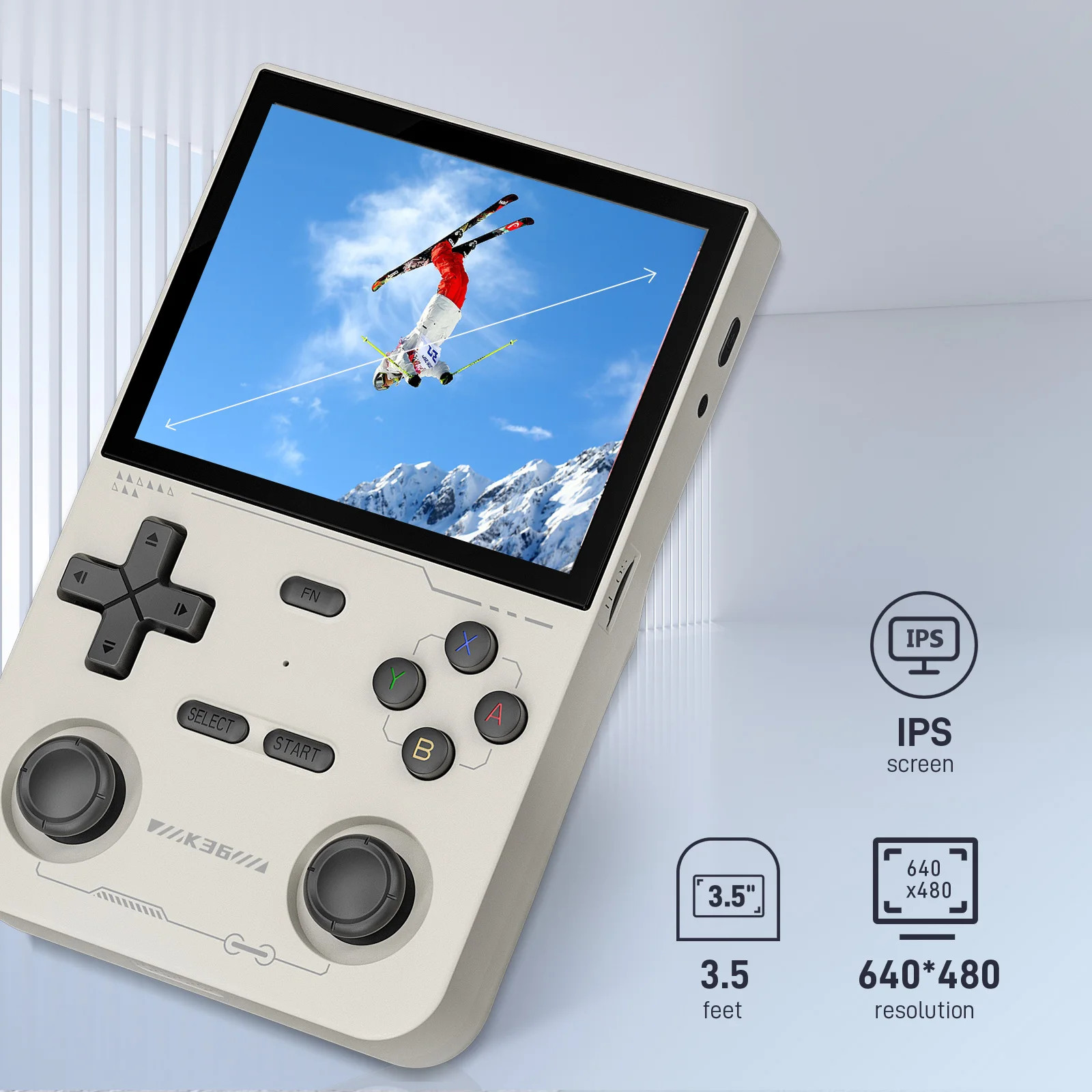 K36 Handheld Retro Gaming Console 64GB IPS Kids Play Video Game Console Fun Gift