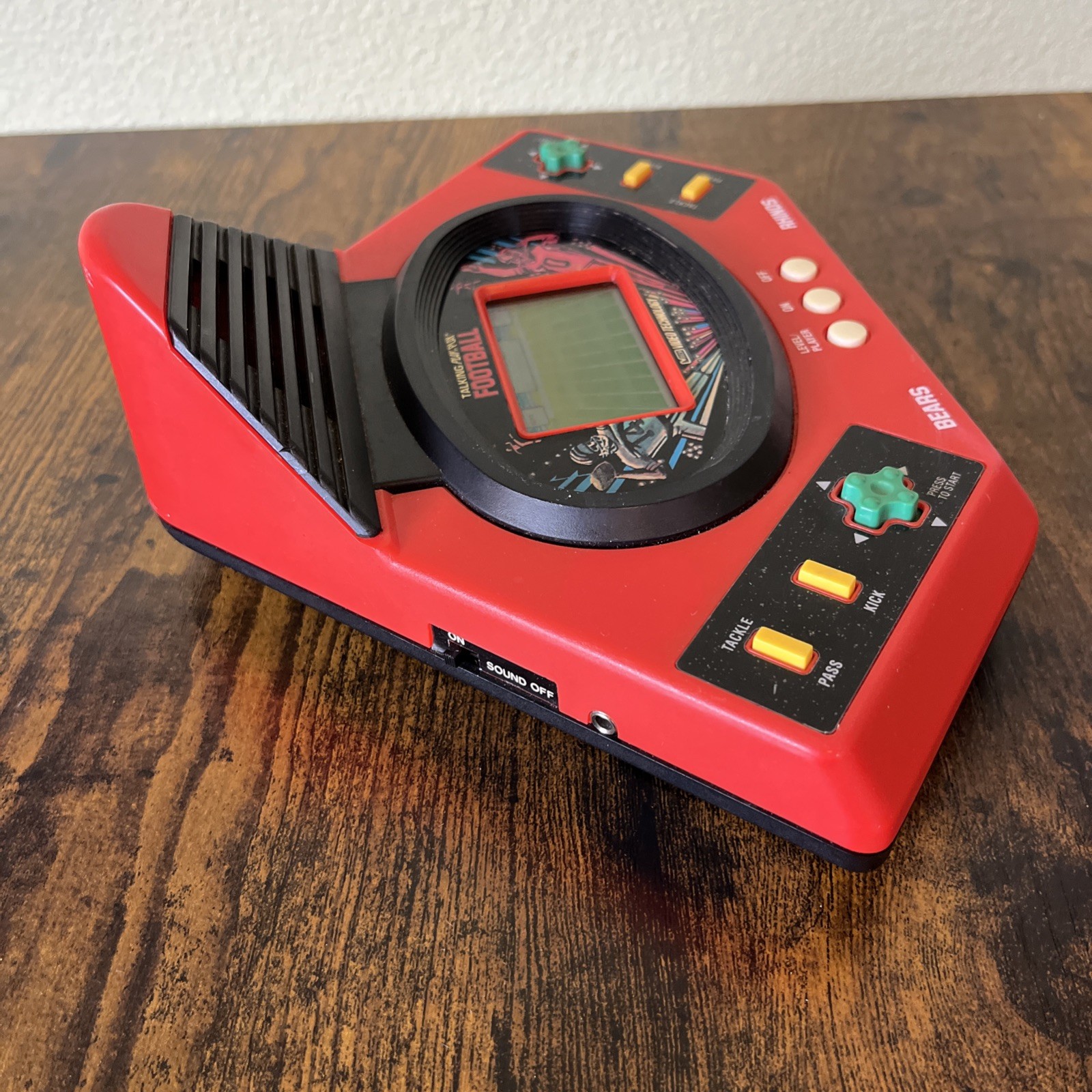 Vintage 1987 VTech Electronic Talking Football Handheld Game Tested Working
