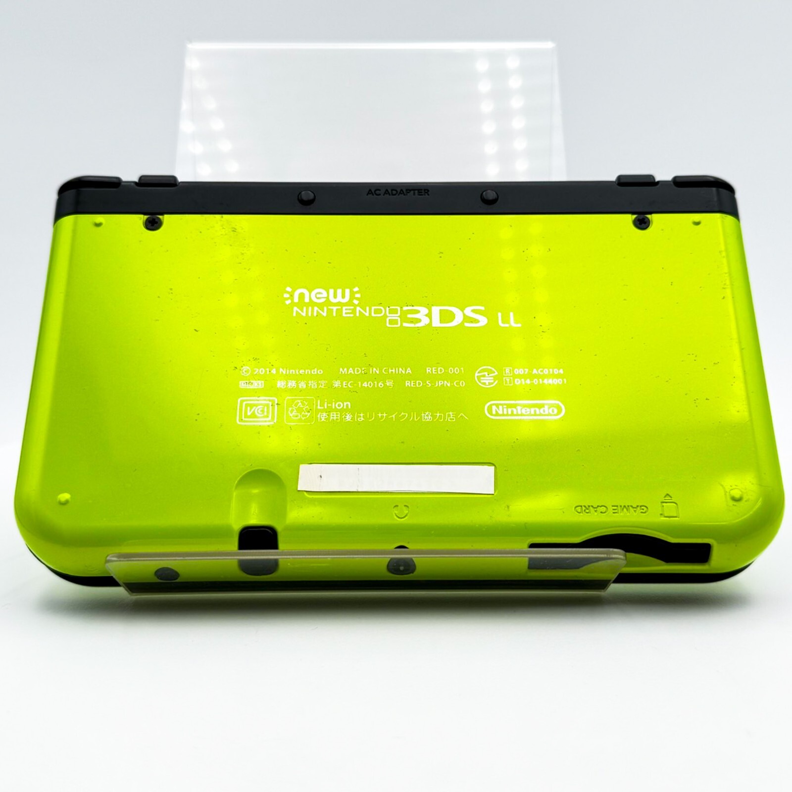 New Nintendo 3DS LL Lime Green Black Console Japanese ver Good Condition Tested