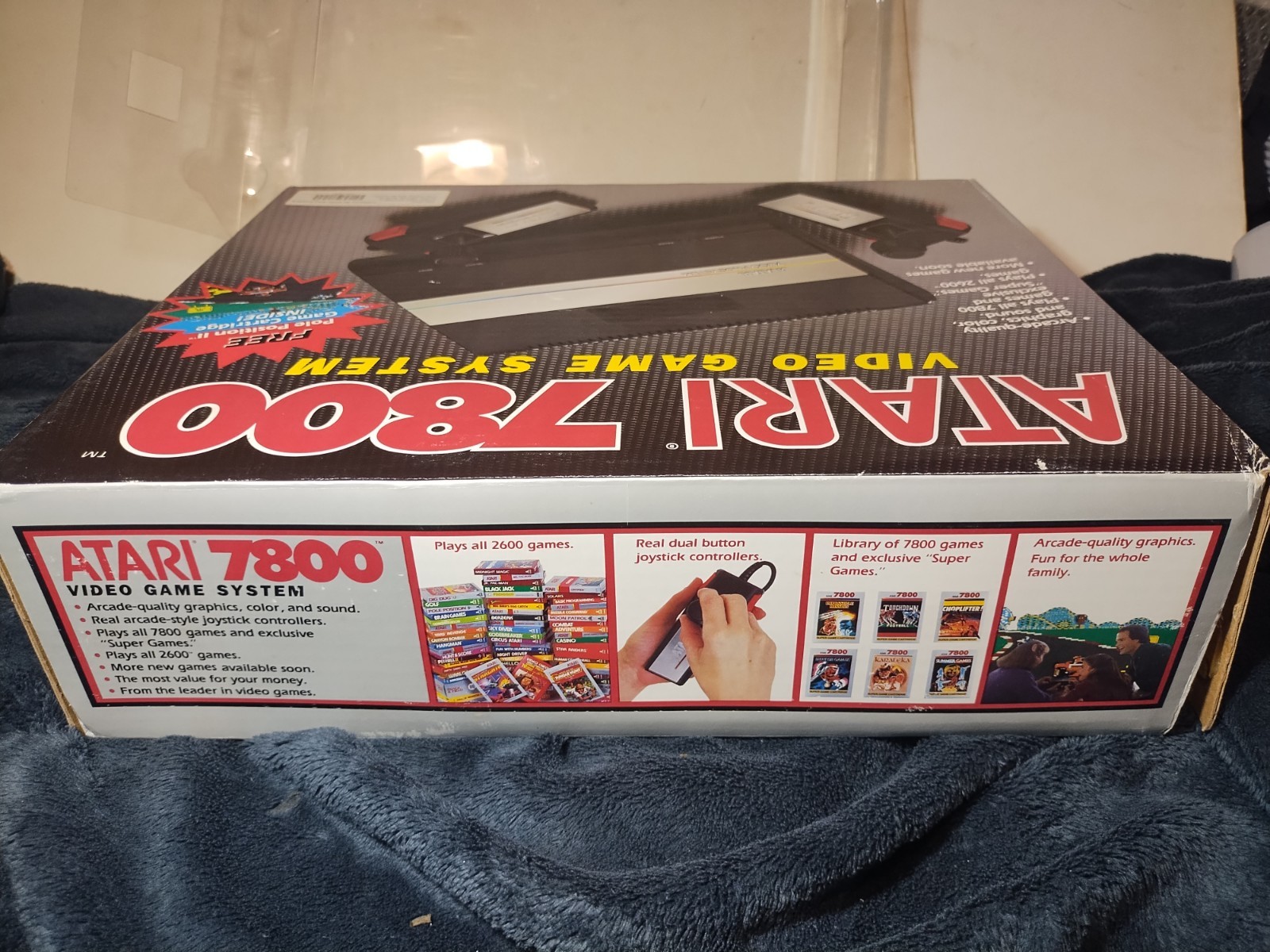 Atari 7800 Console System in Box Excellent Condition Matching Serial #