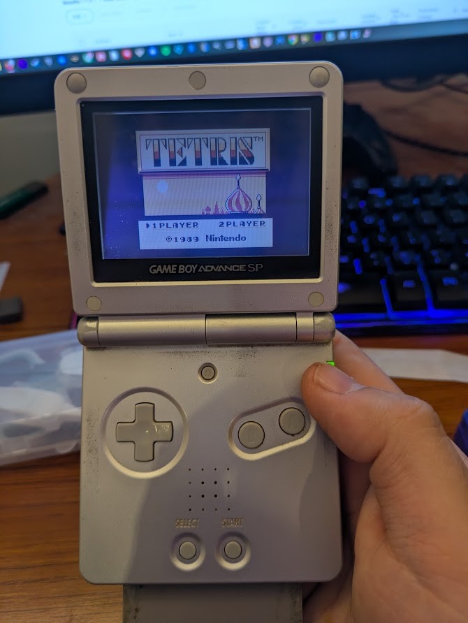 Nintendo Game Boy Advance SP Handheld System – Silver